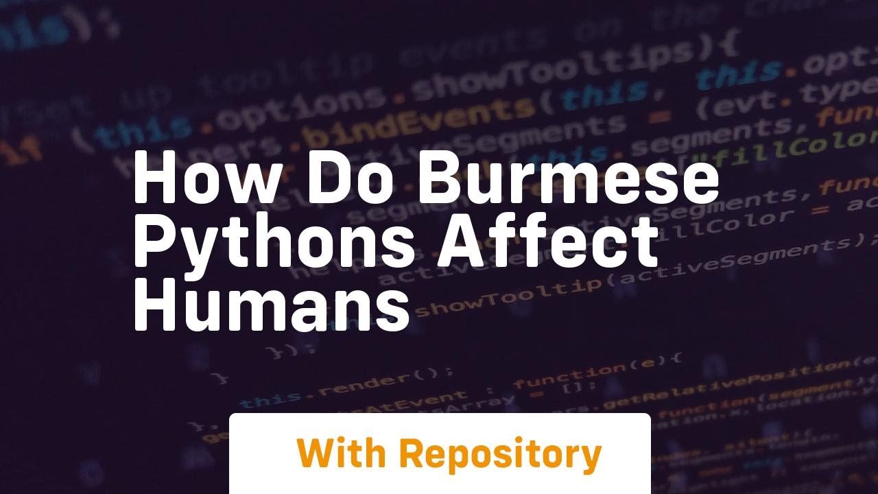 how do burmese pythons affect humans - YouTube
