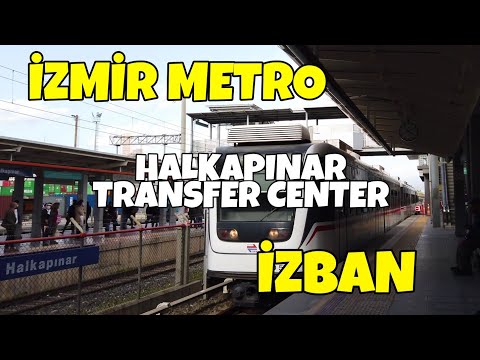 4K Walking in Halkapınar Transfer Center - İzmir Metro, İzban | Turkey 2021