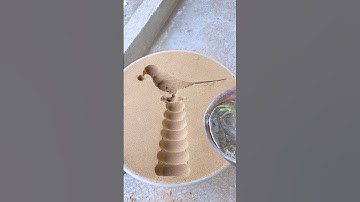 #art #metal #shorts #satisfying #amazing #diy EP-318 تصميم صب الرمل، يبدو وكأنه قطعة فضية الشكل