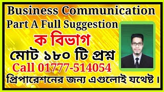 Business Communication Part A Suggestion Total 180 QnA