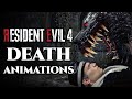 Resident evil 4 remake  death animations compilation ps4