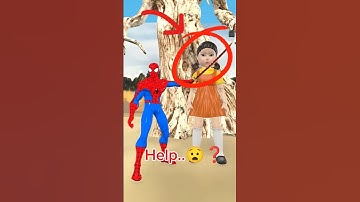 🔥 "Spider-Man vs Squid Game Doll - Shocking Twist! 😱 #SpiderMan #SquidGame"
