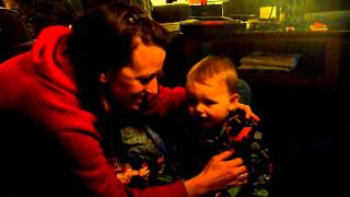 Getting tickled by mommy
