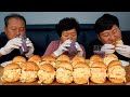 직접 딴 오디로 만든 오디주스와 샐러드 모닝빵 먹방!! (Mulberry juice & Salad roll of bread) 요리&먹방!! - Mukbang eating show