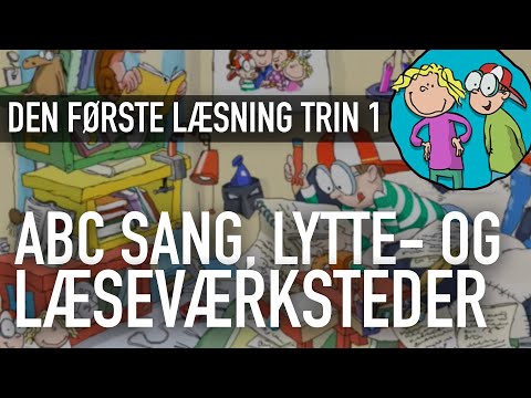 Den første læsning Trin 1- Sådan gør du - ABC sang, lytte- og læseværksteder