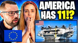 European Couple SHOCKED by The Insane Power of US Aircraft Carriers!