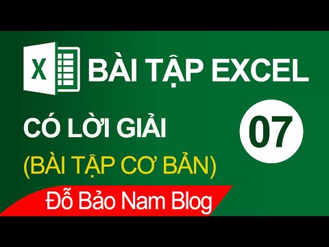 Bài tập Excel cơ bản có lời giải về hàm Vlookup, hàm IF lồng nhau Bài tập Excel cơ bản có lời giải về hàm Vlookup, hàm IF lồng nhau