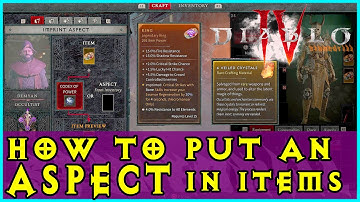 Diablo IV How to put an aspect in an item