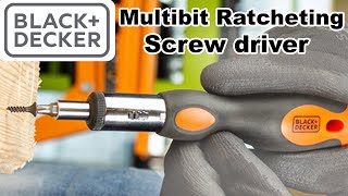 Black & Decker Multibit Ratcheting screw driver | Ratcheting screw driver | Multibit screwdriver