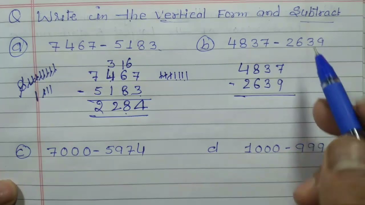 Vertical Form Math 3 What Is Vertical Form