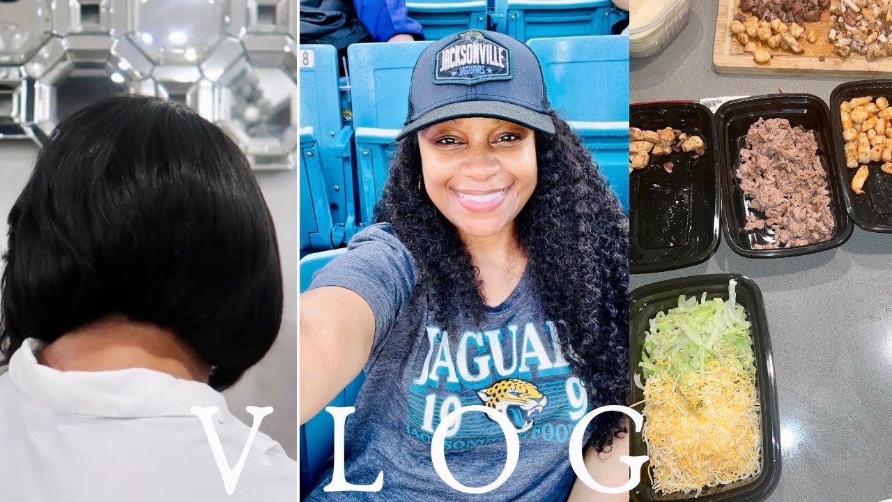 VLOGMAS JACKSONVILLE JAGUAR GAME! + NEW HAIR + TACO TUESDAY + NEW