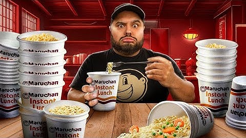 Probé 14 SABORES de Maruchan en Vaso