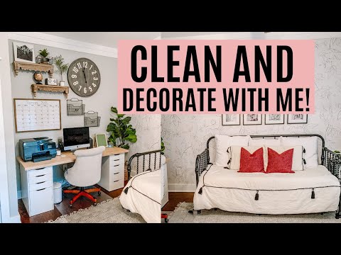 clean-and-decorate-with-me-office-//-diy-home-office-and-guest-room-combo-amy-darley