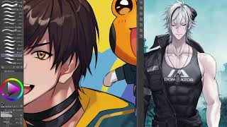 Fudanshi Vtuber / Drawing part15