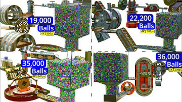Colorful Balls Marble Run Loop animation Compilation V3 | #marblerun #marblerace #blendercycles.