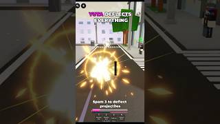 YUTA DEFLECT VS PROJECTILES IN JJS #jujutsushenanigans #jjs #roblox