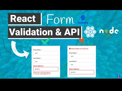 React Form validation and Linking with API (Backend) | BEGINNERS REACt.JS Formik w/ EXPRESSJS Server