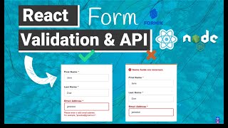 React Form validation and Linking with API (Backend) | BEGINNERS REACt.JS Formik w/ EXPRESSJS Server
