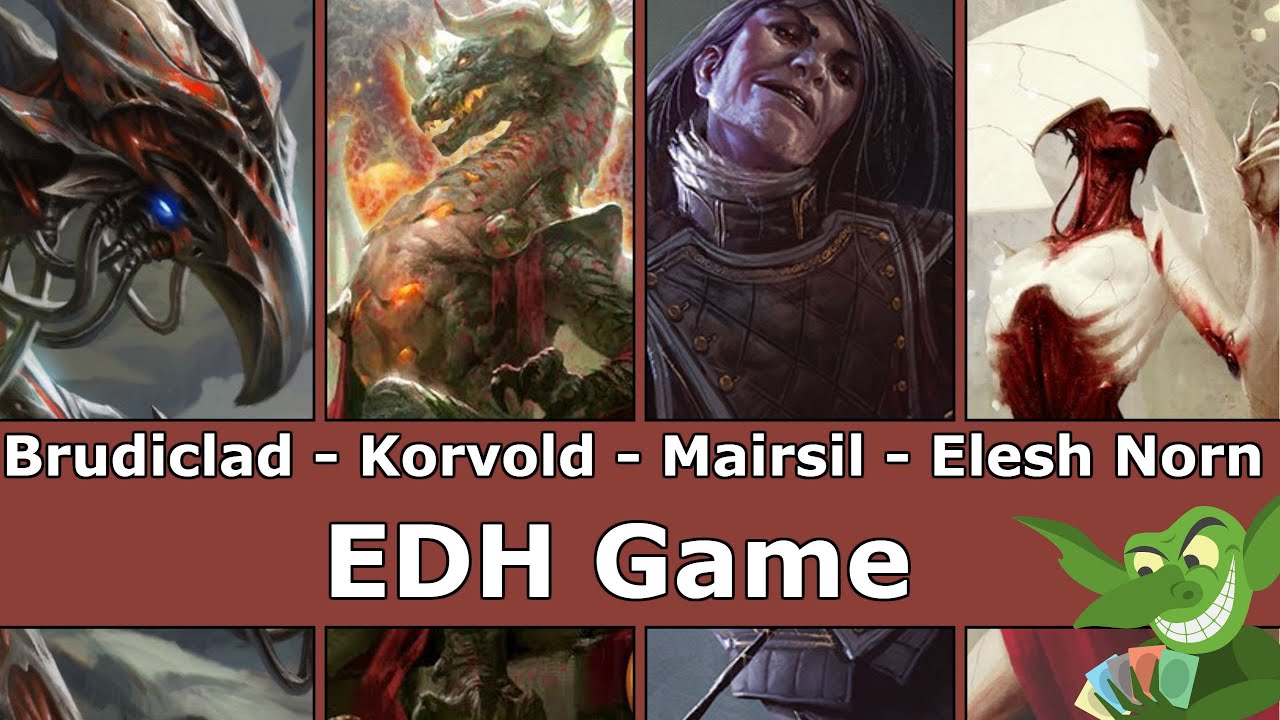 Brudiclad vs Korvold vs Mairsil vs Elesh Norn EDH / CMDR game play for Magic: The Gathering thumbnail