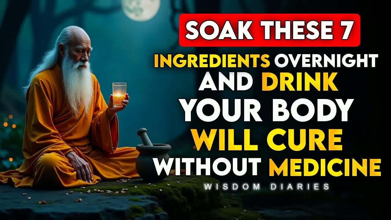 Soak These 7 Ingredients Overnight ｜ Your Body Will Cure Its Own Diseases Without Medicines ｜ Wi