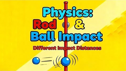 Collision of a ball and rod for general case, Advanced topic for rotational motion for JEE 