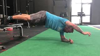 Prone Contralateral hip flexor