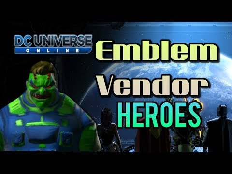 DC Universe Online - where to find the emblem vendor for heroes
