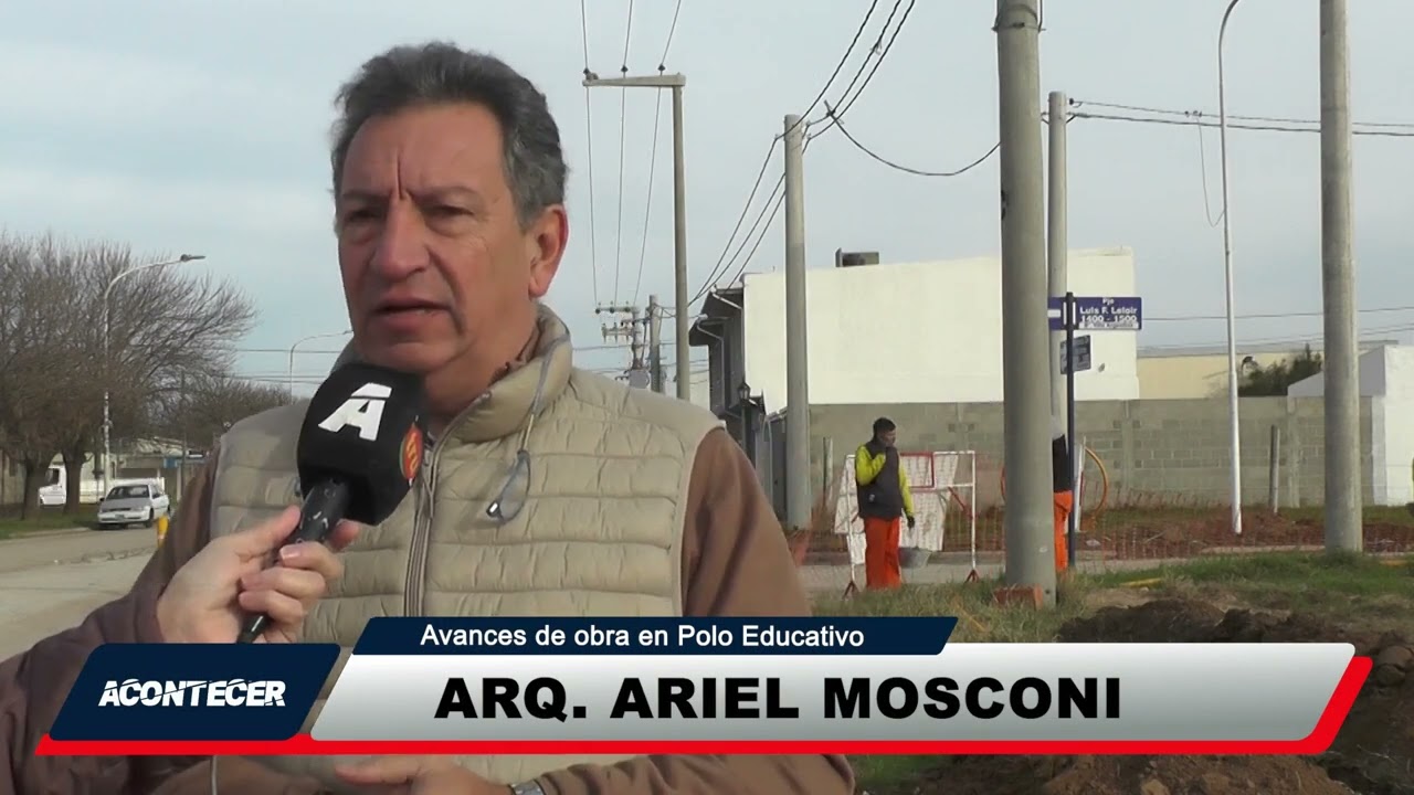 Marcos Juárez: Avance de obras en el centro de la ciudad y polo educativo