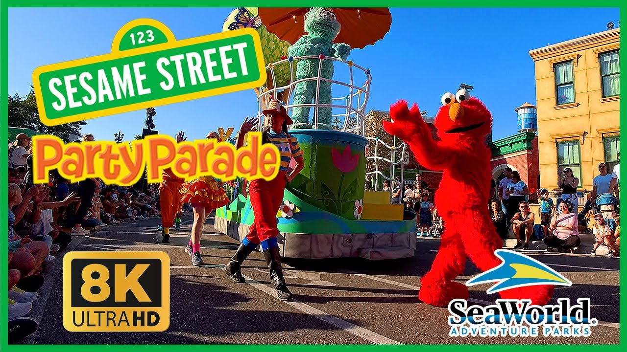 Sesame Street Party Parade in Stunning 8K | SeaWorld Orlando Florida