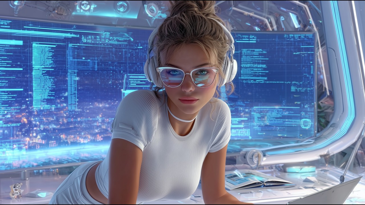 Smart Cities of Tomorrow 2090 | 1 Hour Relaxing Lo-Fi Sci-Fi Ambient (4K)