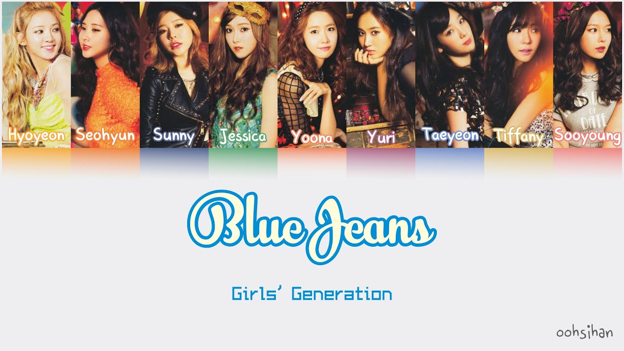 Girls' Generation (少女時代) – blue jeans Lyrics Color Coded [Eng