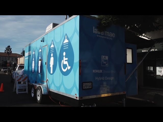 Shower Power, a mobile shower unit, brings showers to the homeless