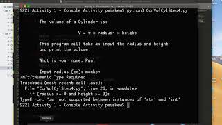 Python Activity 1 - Step 4