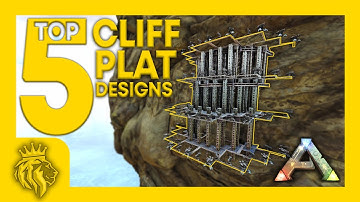 TOP 5 PVP Cliff Platform Turret Tower Designs | ARK: Survival Evolved