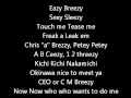 Chris Brown FT Petey Pablo - Drop rap (Lyrics on screen) karaoke In My Zone 2