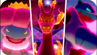 Pokémon Sword \& Shield DLC : All Kanto Starter Gigantamax Moves (Full)