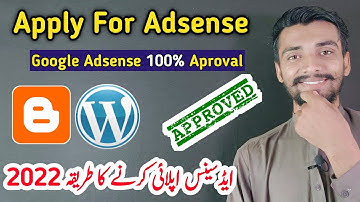 how to apply for google adsense in blogger/Wordpress 2022 #Adsense_Aproval #Goole_Adsense