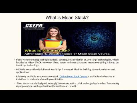 Introduction To Mean Stack Advantages & Disadvantages Of Mean Stack