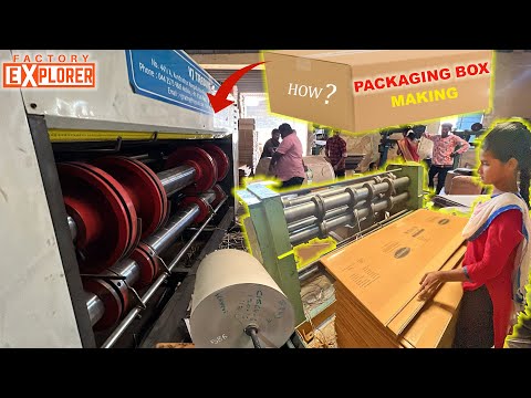 HOW? Corrugated Carton Boxes is made? | Packaging Box - Carton Box | Factory