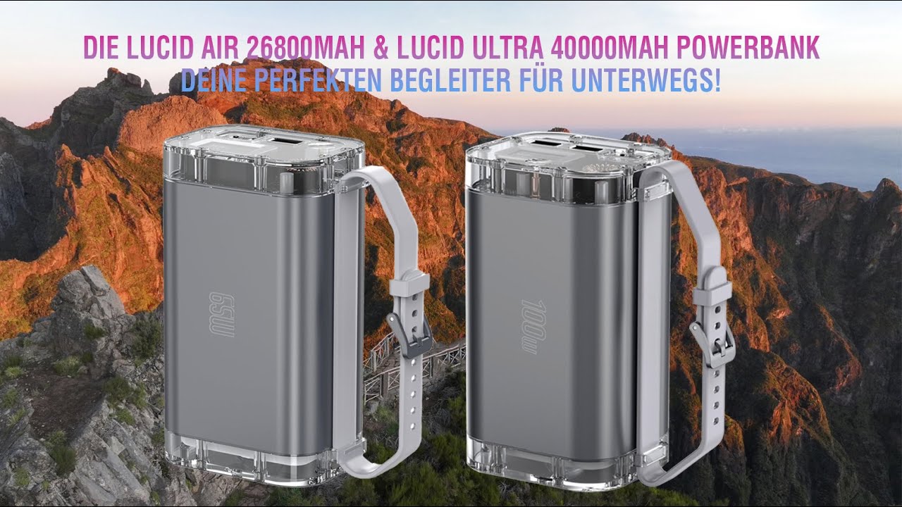 The Lucid Air 26800mAh & Lucid Ultra 40000mAh Powerbank - your