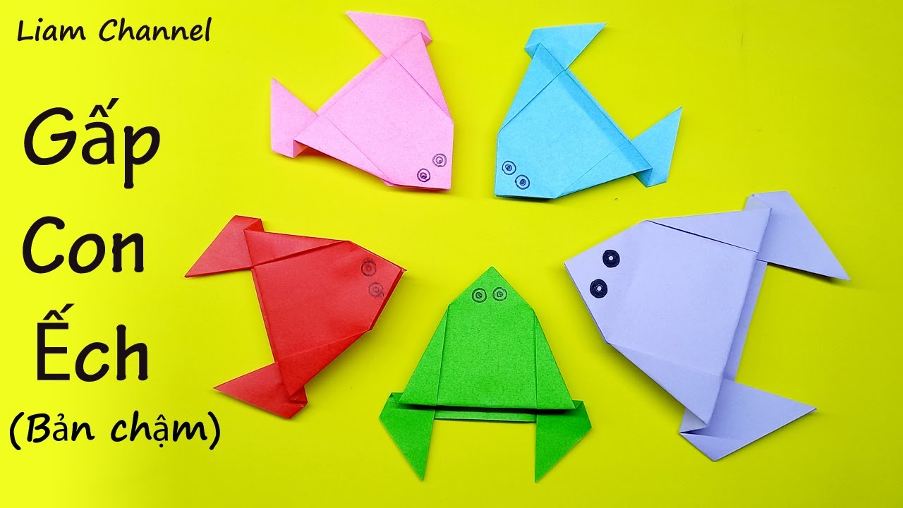 How To Make a Paper Frog Easy – Liam Channel - YouTube