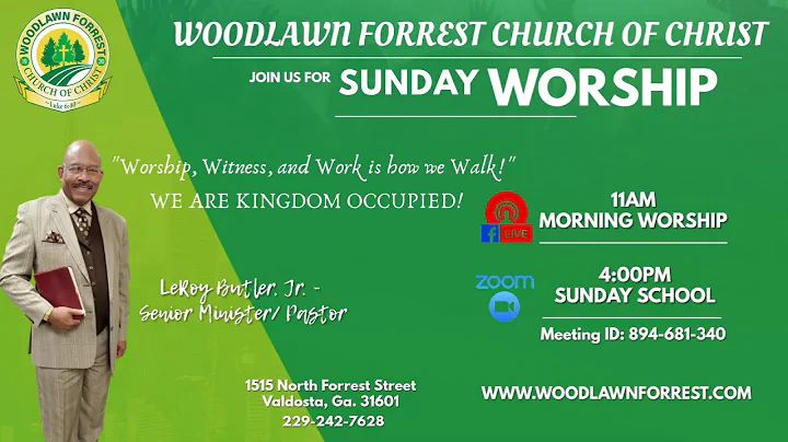 Woodlawn Forrest Church of Christ Valdosta, GA Liv...