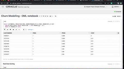 SQL and PL/SQL based Machine Learning in Oracle Autonomous Database