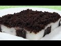 Шоколадное пирожное с ванильным кремом видео рецепт