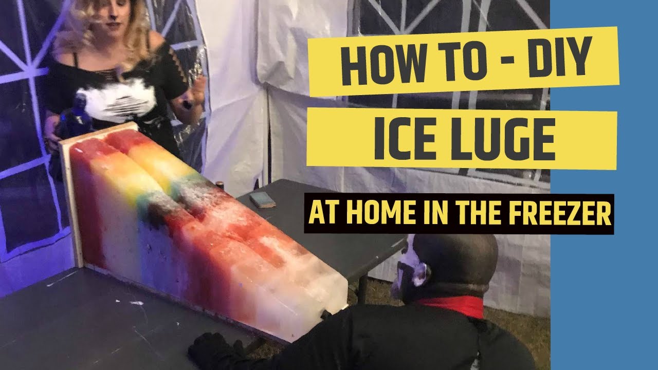 How To Make A Giant Ice Luge At Home In Your Freezer - DIY 