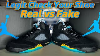 Real vs Fake - Jordan 5 AQUA! This is Scary!! (Don’t Get Scam)