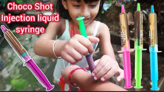 Choco shot injection liquid syringe || injection Candy 😋😘☺️🥰