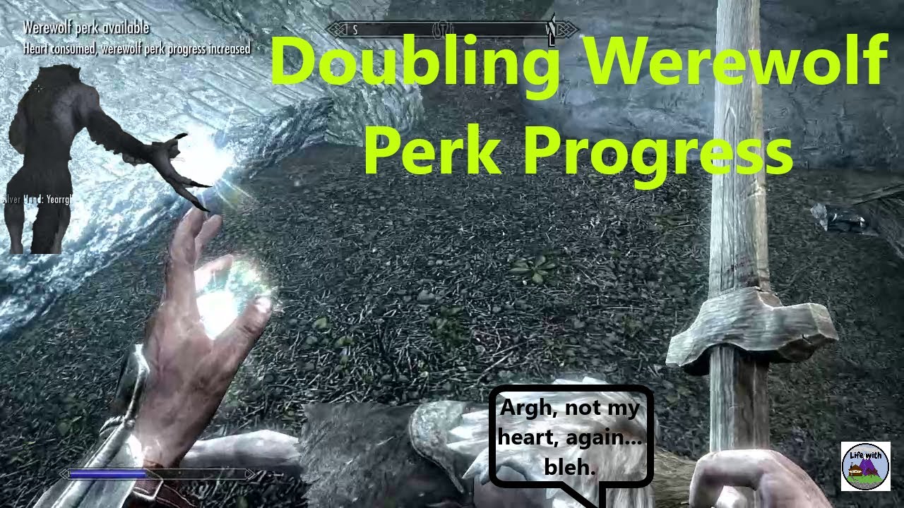 Glitch Skyrim Doubling Werewolf Perks with the Beckers