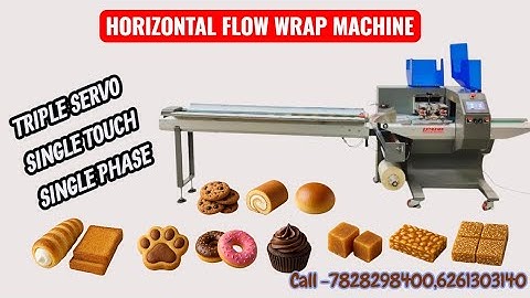 Flow Wrap Machine!! Triple Servo!! All in One 