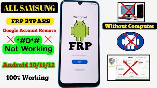 Samsung Android 12 FRP Bypass 2024 | All Samsung Google Account Remove Without PC New Method